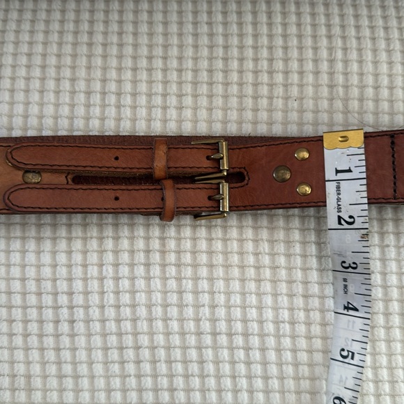 Leather Double buckle belt - Picture 11 of 12